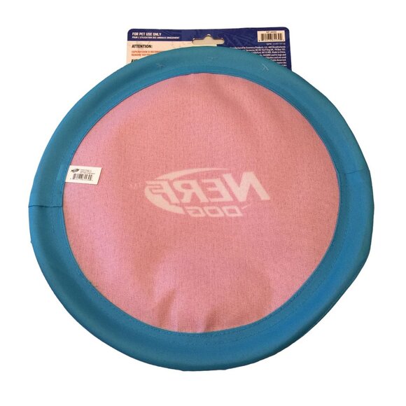 NERF Dog Aqua Pink 11" Flyer Dog Toy - Picture 2 of 3